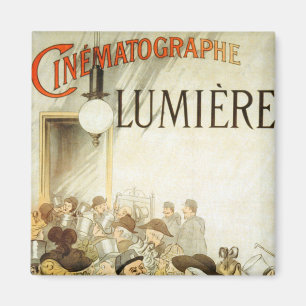 Imán Poster del cine de los hermanos de Lumière