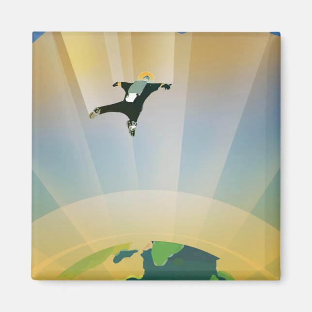 Imán Poster Del Espacio Retro-La Gravedad De Una SuperT (Frente)