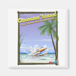 Imán Póster del paraíso de las islas Canouan del Caribe