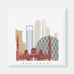 Imán Poster del perfil de Abu Dhabi V2