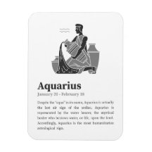 Poster del Rótulo Aquarius Zodiac