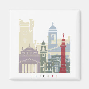 Imán Poster del skyline de Trieste