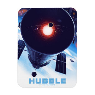 Imán Poster del telescopio espacial Hubble.