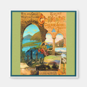 Imán Poster del viaje de Galway