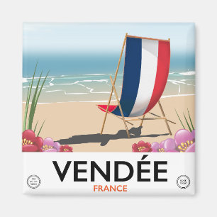 Imán Poster del viaje de la playa de la playa de
