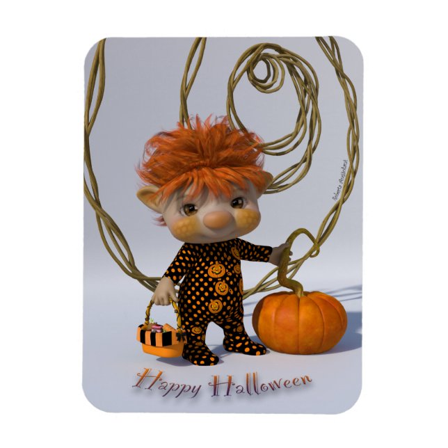 Imán Póster Feliz Halloween (Vertical)