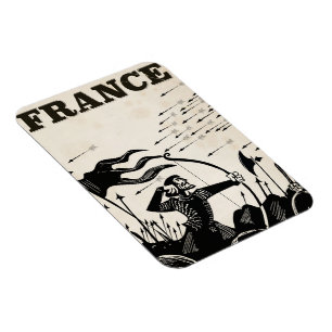 Imán Poster francés de viajes vintage.