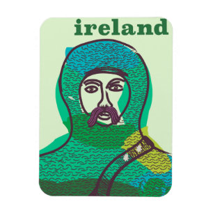 Imán Poster irlandés de viajes vintage