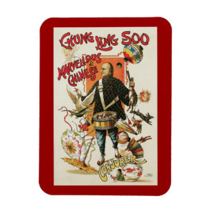 Imán Póster Mágico Antiguo, Mago Chung Ling Soo