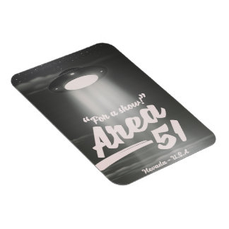 Imán poster mono del área 51 "Para un espectáculo"