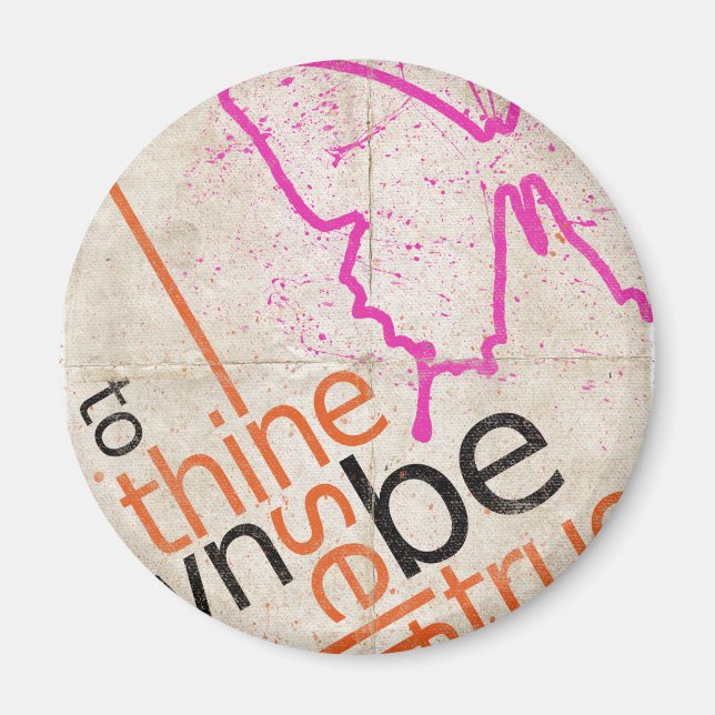 Imán Poster motivacional (Frente)