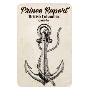 Imán Póster náutico de Prince Rupert, Columbia Británic