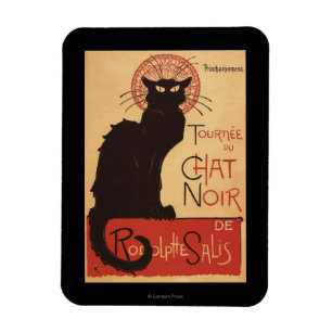 Imán Poster Noir del promo del gato negro de la
