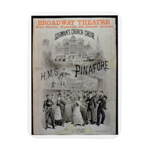 Imán Poster para el "delantal del HMS", realizado por