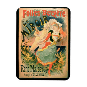 Imán Poster para "Le Miroir" en el Folies-Bergere, un