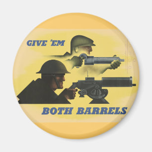 Imán Poster Patriótico de la Segunda Guerra Mundial