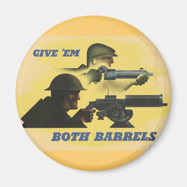 Imán Poster Patriótico de la Segunda Guerra Mundial (Frente)