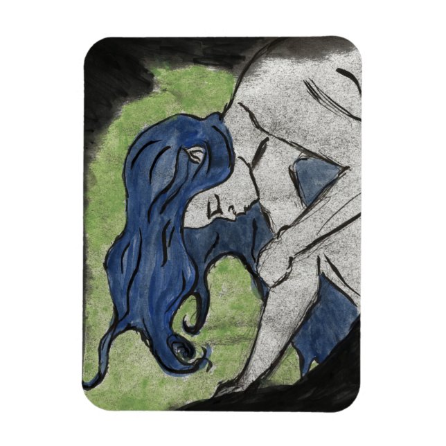 Imán Poster pintado de viento (Vertical)