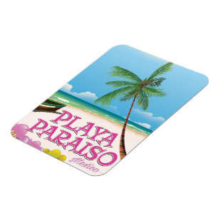 Imán Poster Playa Paraíso México