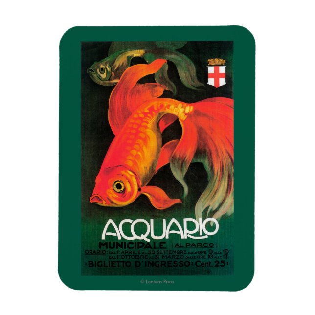 Imán Poster Promocional de Acuario y Parque Municipal (Vertical)