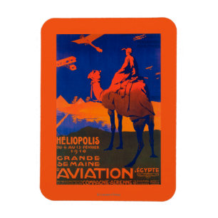 Imán Poster promocional de aerolíneas francesas