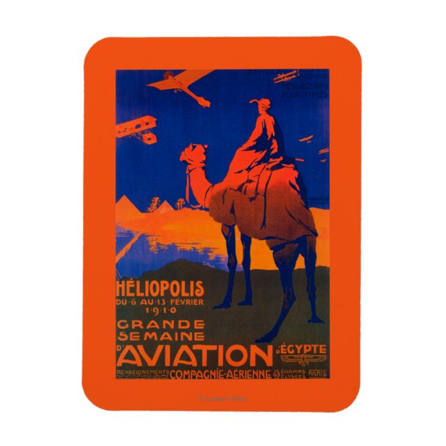 Imán Poster promocional de aerolíneas francesas (Vertical)