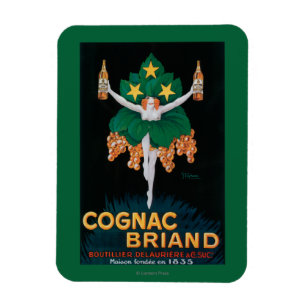 Imán Poster promocional de Briand del coñac