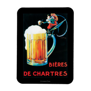 Imán Poster promocional de Cervezas de Chartres