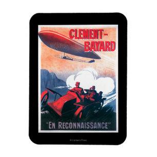 Imán Poster promocional del dirigible de Adjudant