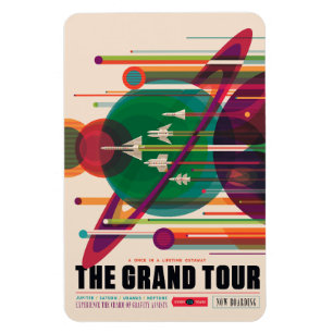 Imán Poster Retro Espacial de la NASA/JPLS