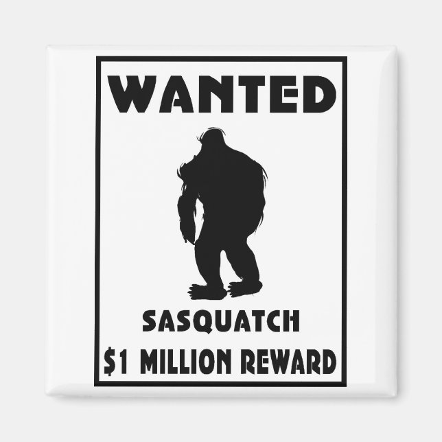 Imán Poster Sasquatch Wanted (Frente)