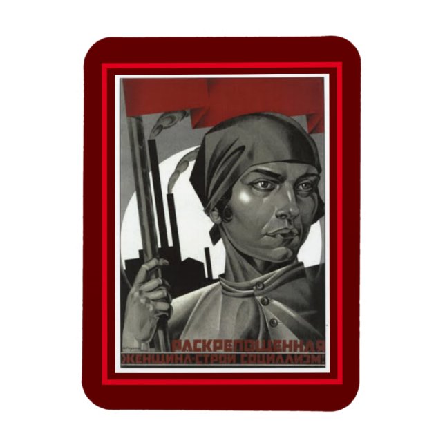 Imán Poster soviética de 1926 (Vertical)