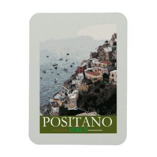 Imán Poster turístico Positano