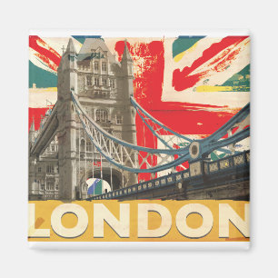 Imán Póster Vintage de Londres