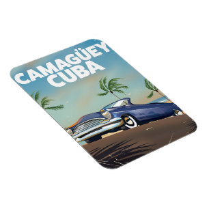 Imán Póster vintage de viaje a Camagüey Cuba