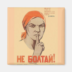 Imán Posters de la propaganda de Unión Soviética de l