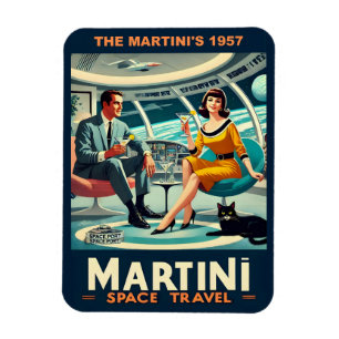 Imán Pósters de viaje espaciales de Martini Los Martini