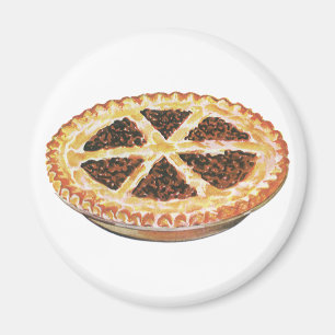 Imán Postre de Comida Antigua, Tarta de Pacana Fresca H