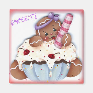 Imán Postre dulce de Gingerbread