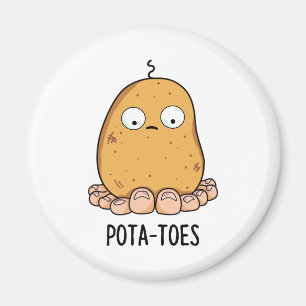 Imán Pota-Toes Graciosa Patata Con Toes Pun