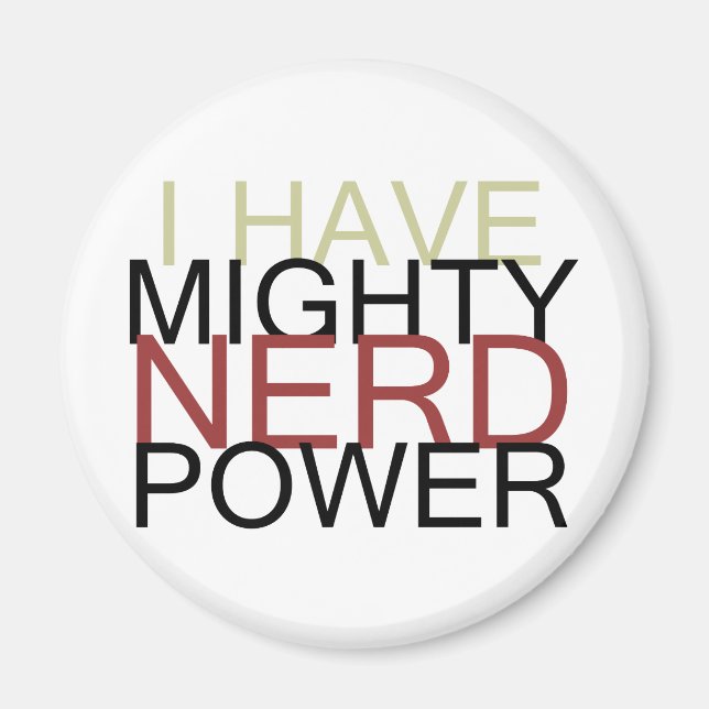 IMÁN POTENCIA NERD MIGHTY (Frente)