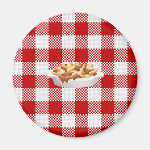 Imán poutina de plaid