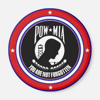 IMÁN POW MIA - ROJO BLANCO Y AZUL