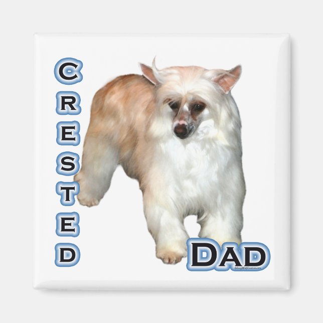 Imán Powderpuff Crested Dad 4 - Magnet (Frente)