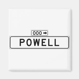 Imán Powell St., Rótulo de la calle San Francisco