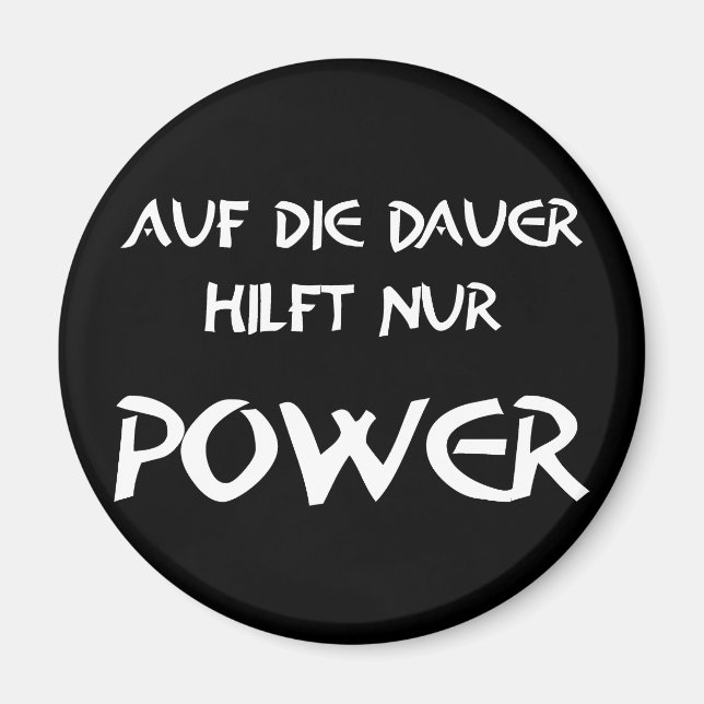 Imán Power a la larga ayuda sólo (Frente)