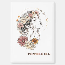 Powergirl – Mujer Floral, Fuerza y Autoestima