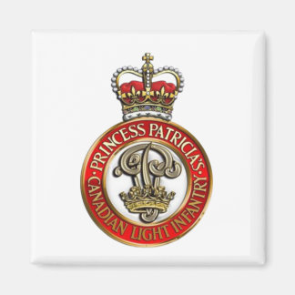 Imán PPCLI Cap Badge on White Back Grote