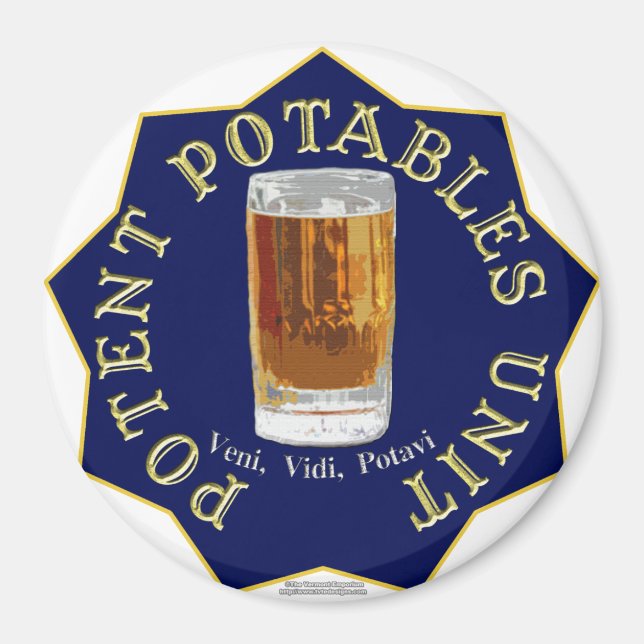 Imán PPU (Unidad Potent Potables) (azul) (Frente)