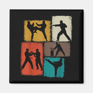 Imán Practicante de Taekwondo Collage Hombres Niños Ent